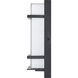 None LED 11 inch Powder Coated Black Outdoor Wall Sconce